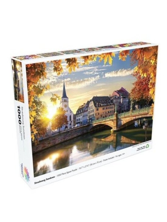 Mega Puzzles Other - Stunning Scenery 1000 Piece Jigsaw Puzzle By Mega Puzzles - Autumn Sunset Citysc